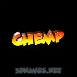 chemp in Black Background style - 3D name wallpaper