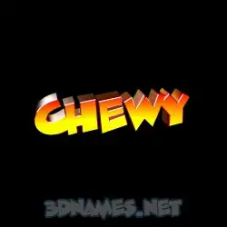 chewy in Black Background style - 3D name wallpaper