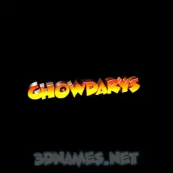 chowdarys in Black Background style - 3D name wallpaper