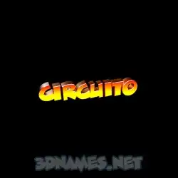 circuito in Black Background style - 3D name wallpaper