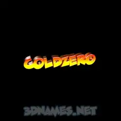 coldzero in Black Background style - 3D name wallpaper