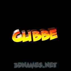 cubbe in Black Background style - 3D name wallpaper