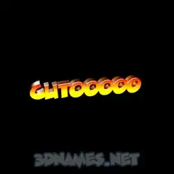 cutooooo in Black Background style - 3D name wallpaper