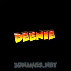 deenie in Black Background style - 3D name wallpaper