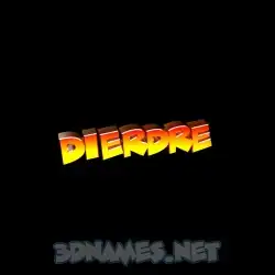 dierdre in Black Background style - 3D name wallpaper