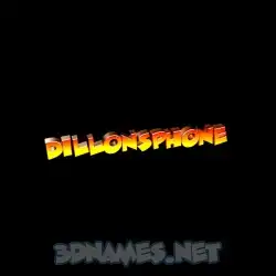 dillonsphone in Black Background style - 3D name wallpaper