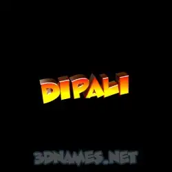 dipali in Black Background style - 3D name wallpaper