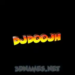 djdoojh in Black Background style - 3D name wallpaper