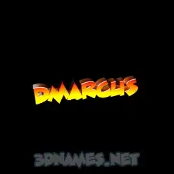 dmarcus in Black Background style - 3D name wallpaper