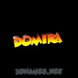 domira in Black Background style - 3D name wallpaper