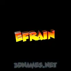 efrain in Black Background style - 3D name wallpaper