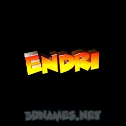 endri in Black Background style - 3D name wallpaper