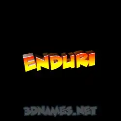 enduri in Black Background style - 3D name wallpaper
