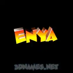 enya in Black Background style - 3D name wallpaper