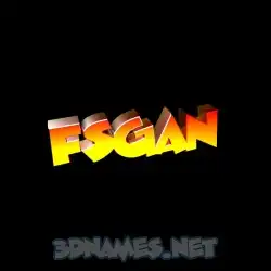 fsgan in Black Background style - 3D name wallpaper