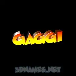 gaggi in Black Background style - 3D name wallpaper