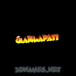 garlapati in Black Background style - 3D name wallpaper