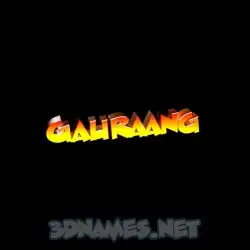 gauraang in Black Background style - 3D name wallpaper