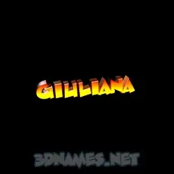 giuliana in Black Background style - 3D name wallpaper