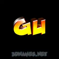 gu in Black Background style - 3D name wallpaper