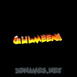 gulmeena in Black Background style - 3D name wallpaper