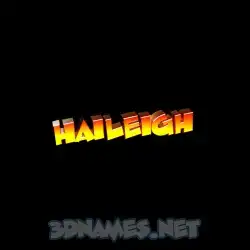 haileigh in Black Background style - 3D name wallpaper