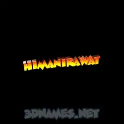 himanirawat in Black Background style - 3D name wallpaper