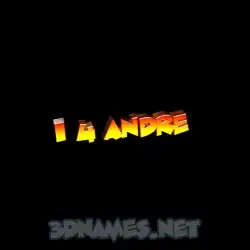 i 4 andre in Black Background style - 3D name wallpaper