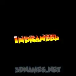 indraneel in Black Background style - 3D name wallpaper