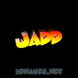 jadd in Black Background style - 3D name wallpaper