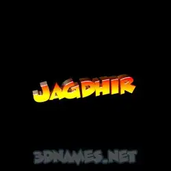 jagdhir in Black Background style - 3D name wallpaper