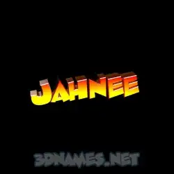 jahnee in Black Background style - 3D name wallpaper