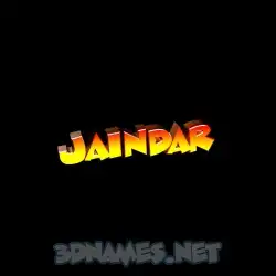 jaindar in Black Background style - 3D name wallpaper