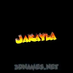 jakayla in Black Background style - 3D name wallpaper