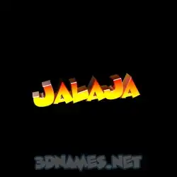 jalaja in Black Background style - 3D name wallpaper
