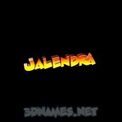 jalendra in Black Background style - 3D name wallpaper