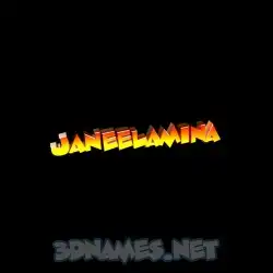 janeelamina in Black Background style - 3D name wallpaper
