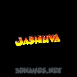 jashuva in Black Background style - 3D name wallpaper