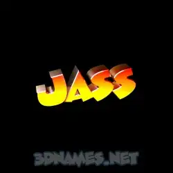 jass in Black Background style - 3D name wallpaper