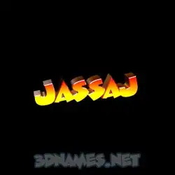 jassaj in Black Background style - 3D name wallpaper