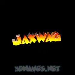 jaxwag in Black Background style - 3D name wallpaper