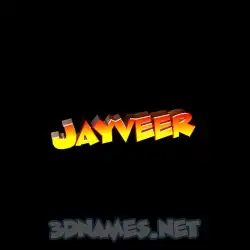 jayveer in Black Background style - 3D name wallpaper