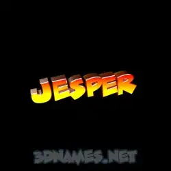 jesper in Black Background style - 3D name wallpaper