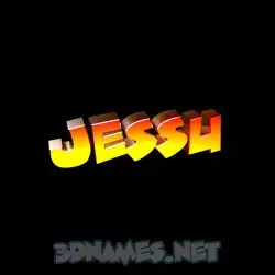 jessu in Black Background style - 3D name wallpaper