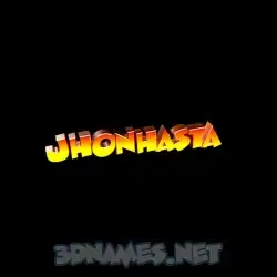 jhonhasta in Black Background style - 3D name wallpaper