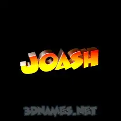 joash in Black Background style - 3D name wallpaper
