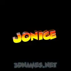 jonice in Black Background style - 3D name wallpaper