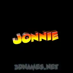jonnie in Black Background style - 3D name wallpaper