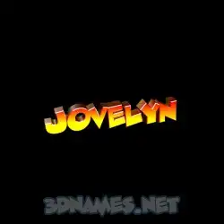 jovelyn in Black Background style - 3D name wallpaper