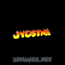 jyostna in Black Background style - 3D name wallpaper